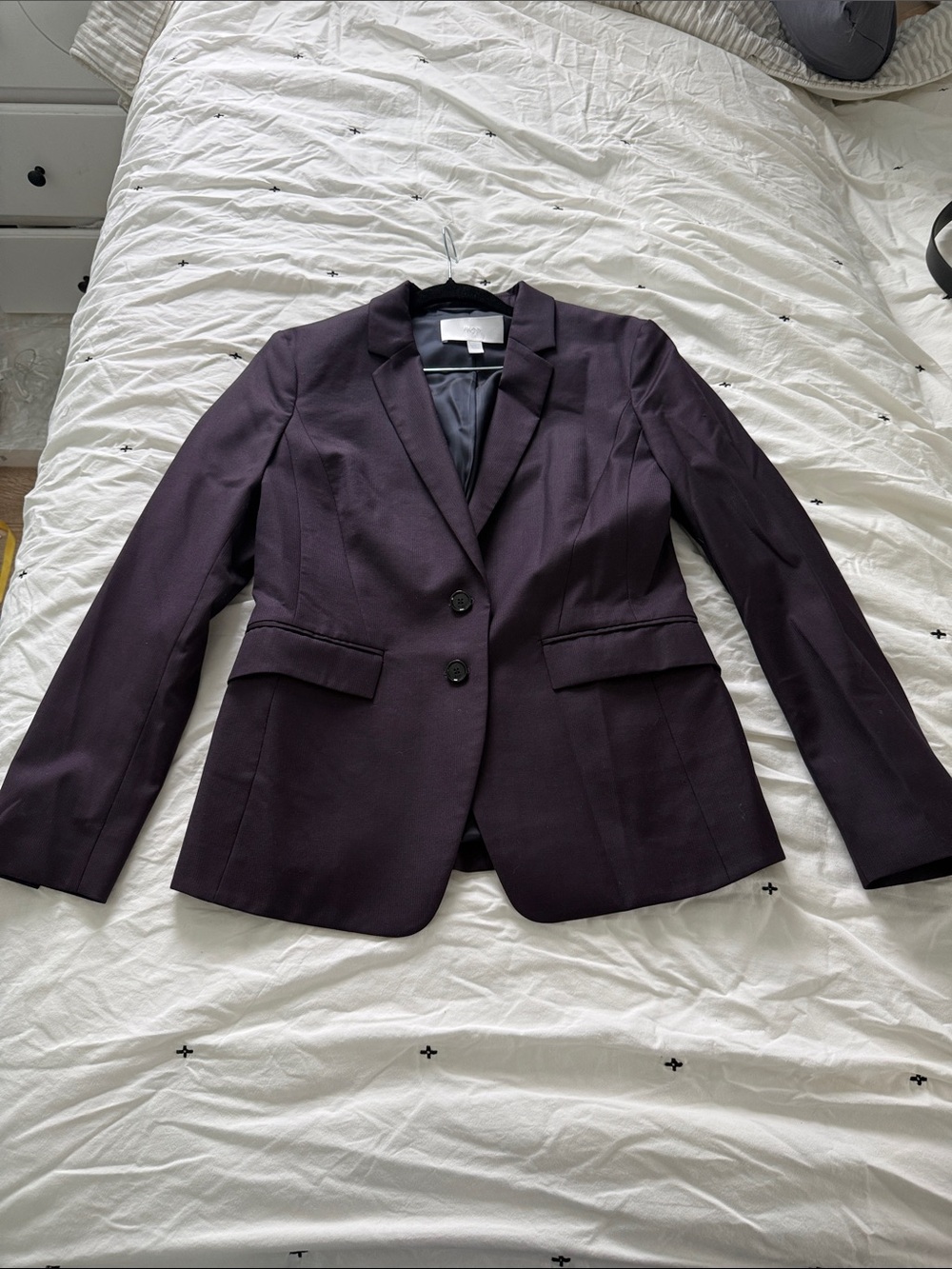 Women's Plum Tailored Two-Button Blazer